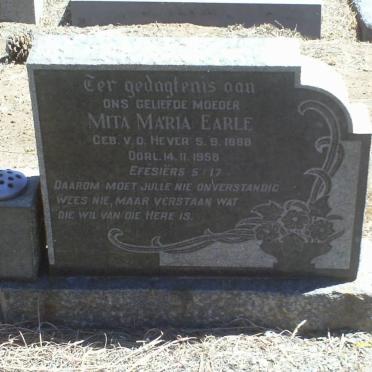 EARLE Mita Maria geb V.D.HEVER 1888-1956