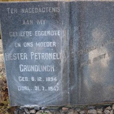 GRUNDLINGH Hester Petronella 1894-1947