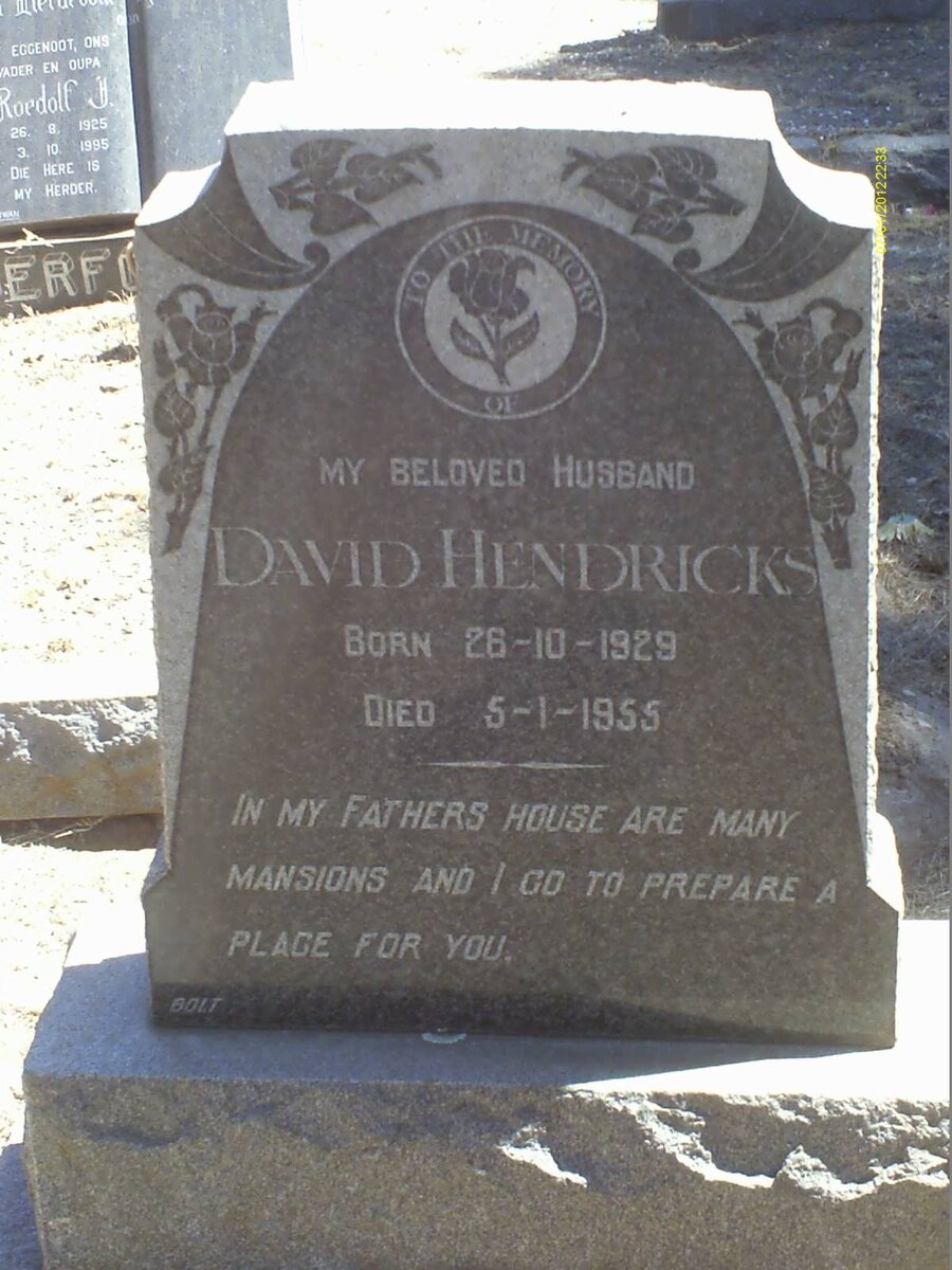 HENDRICKS David 1929-1955