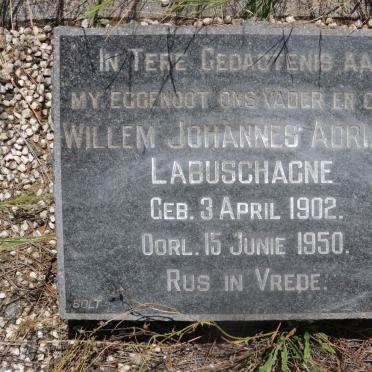 LABUSCHAGNE Willem Johannes Adriaan 1902-1950