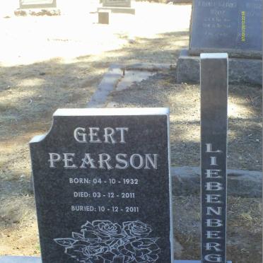 LIEBENBERG Gert Pearson 1932-2011