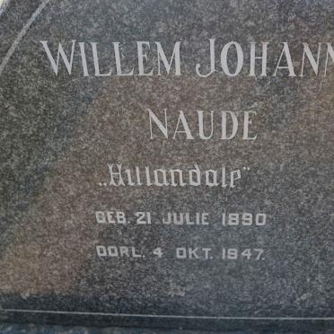 NAUDE Willem Johannes 1890-1947 &amp; Philippa Jacoba THERON 1900-1983 