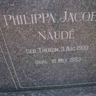 NAUDE Philippa Jacoba nee THERON 1900-1983