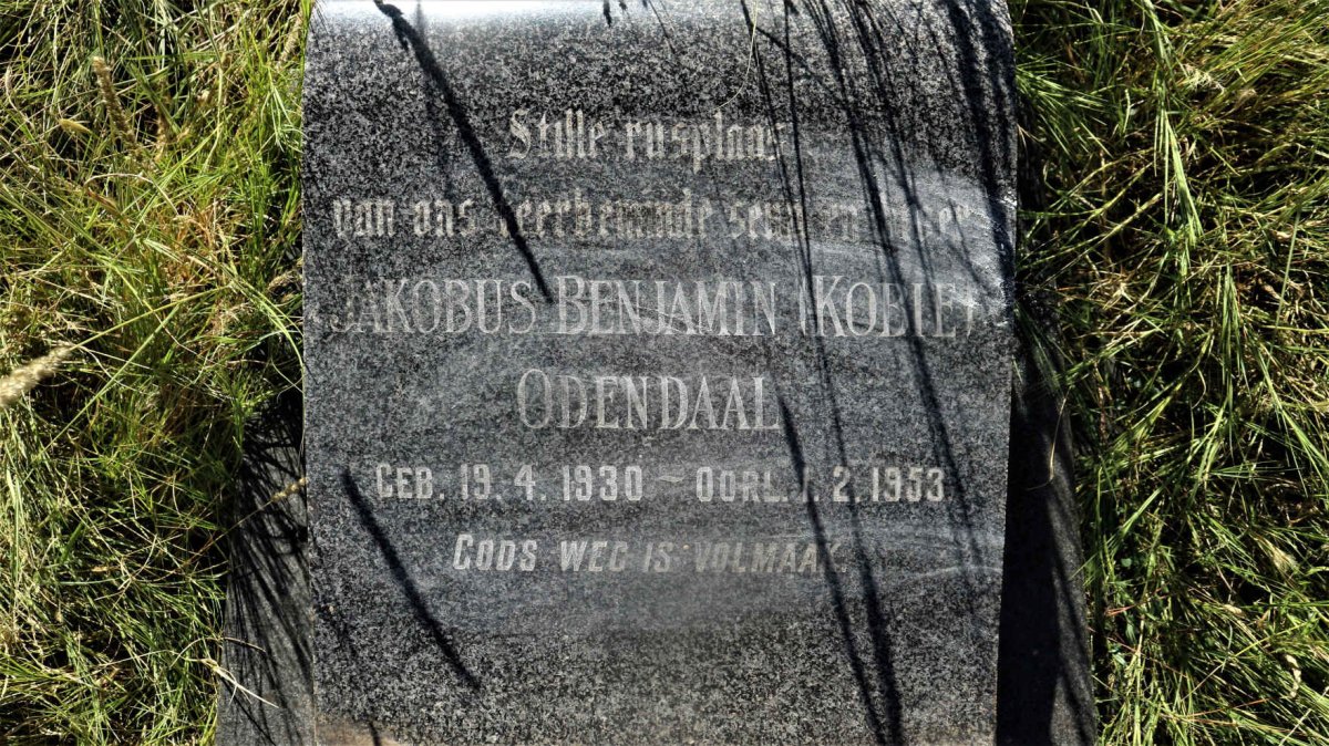 ODENDAAL Jakobus Benjamin 1930-1953