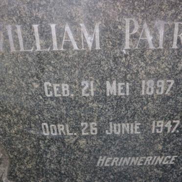 O'CONNOR William Patrick 1897-1947