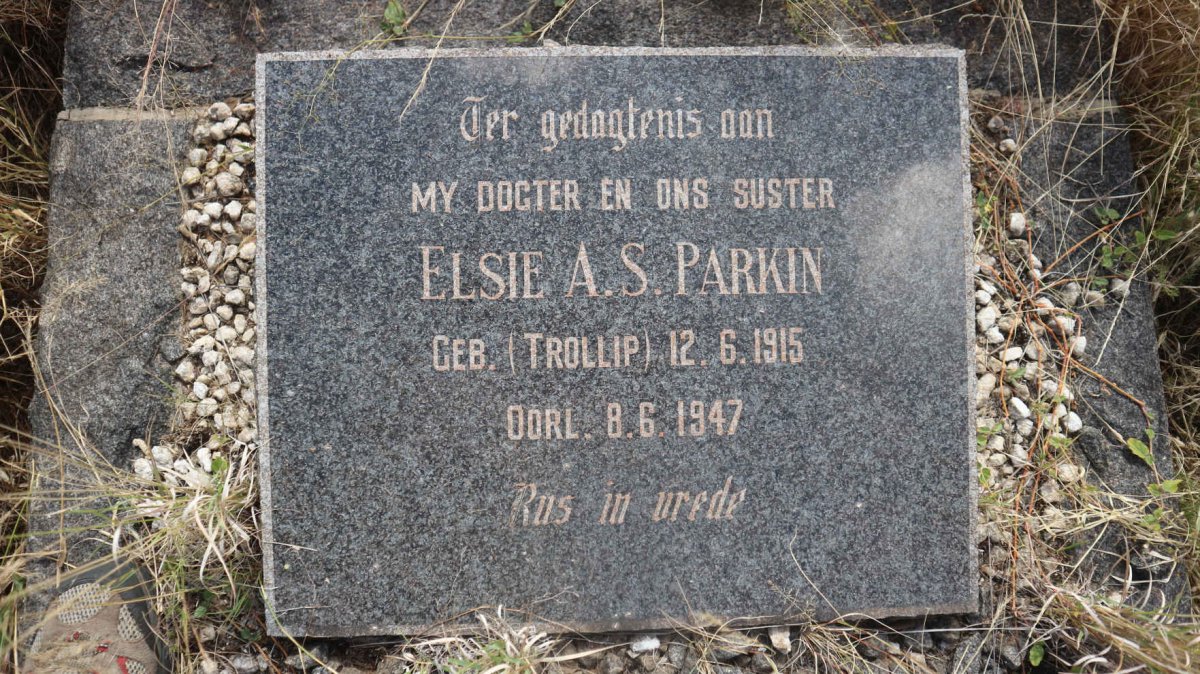 PARKIN Elsie nee TROLLIP 1915-1947