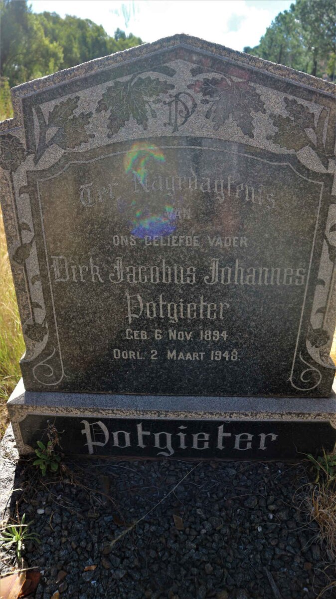 POTGIETER Dirk Jacobus Johannes 1894-1948