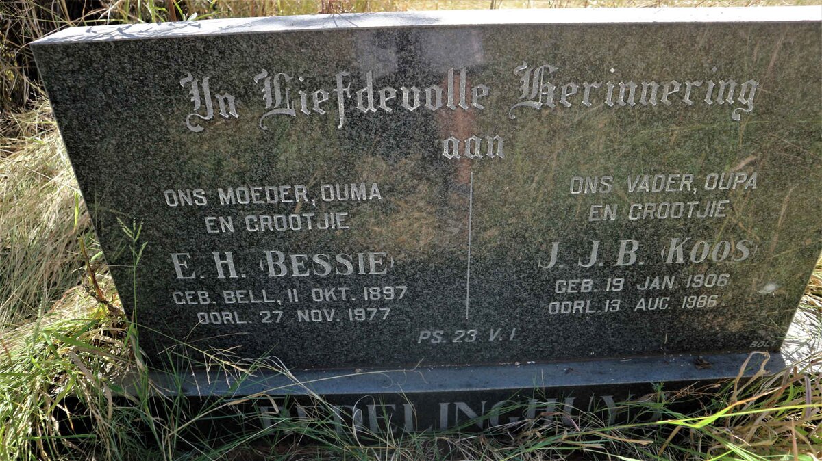 REDELINGHUYS J.J.B. 1906-1986 &amp; E.H. BELL 1897-1977