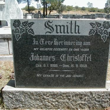 SMITH Johannes Christoffel 1888-1959