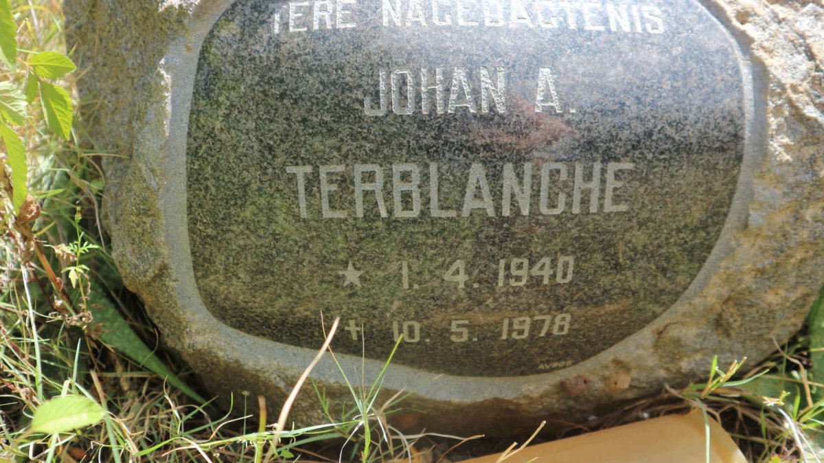 TERBLANCHE Johan A. 1940-1978