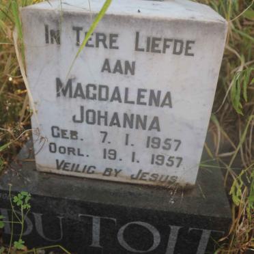 TOIT Magdalena Johanna, du 1957-1957