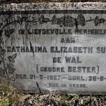 WAL Catharina Elizabeth Susanna, de nee BESTER 1887-1947