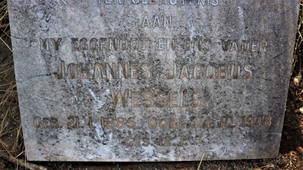 WESSELS Johannes Jacobus 1885-1948