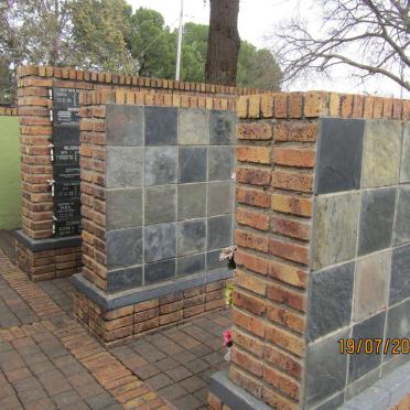 Free State, BLOEMFONTEIN, Westdene, NG Gemeente Bloemheuwel, Gedenkmuur