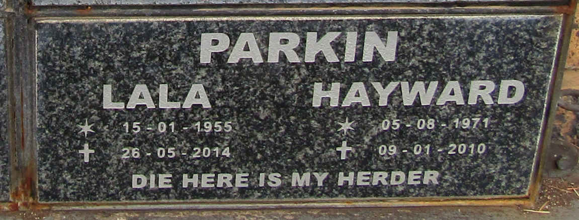 PARKIN Hayward 1971-2010 &amp; Lala 1955-2014