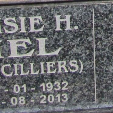 NEL Jansie H. nee CILLIERS 1932-2013