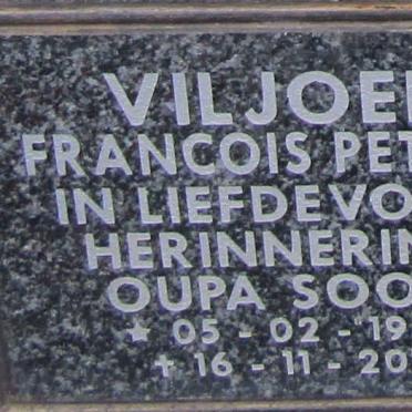 VILJOEN Francois Petrus 1944-2011