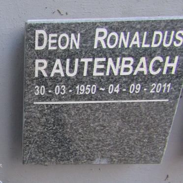 RAUTENBACH Deon Ronaldus 1950-2011