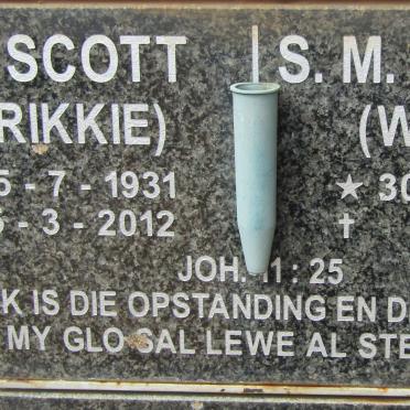 SCOTT F.P. 1931-2012 & S.M.J. 1932-