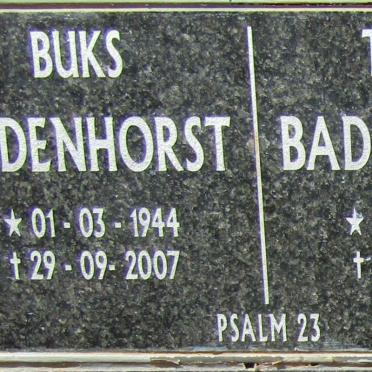BADENHORST Buks 1944-2007 & Trudie 1946-