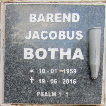BOTHA Barend Jacobus 1959-2016