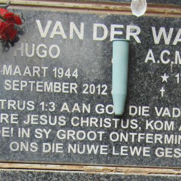WALT Hugo, van der 1944-2012 & A.C.M. 1944 -