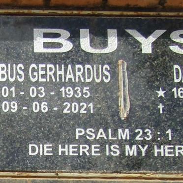 BUYS Jacobus Gerhardus 1935-2021 & Daniella 1938 -