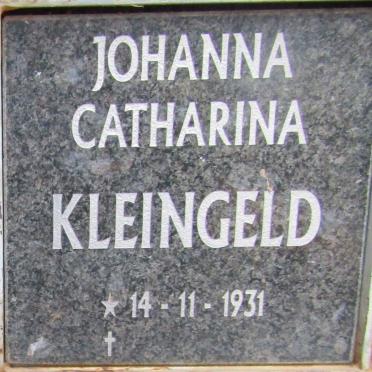 KLEINGELD Johanna Catharina 1931 -