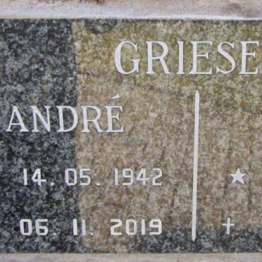 GRIESEL Andre 1942-2019 &amp; J.C. 1948-