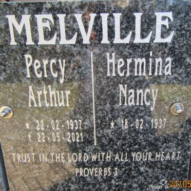MELVILLE Percy Arthur 1937-2021 &amp; Hermina Nancy 1937-