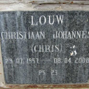 LOUW Christiaan Johannes 1957 2008