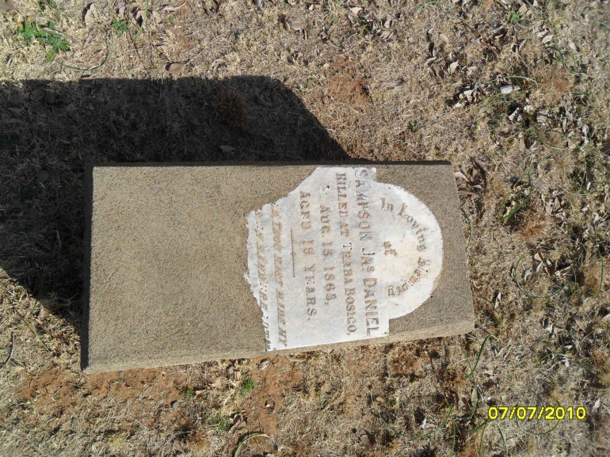 DANIEL Sampson Jas. -1865