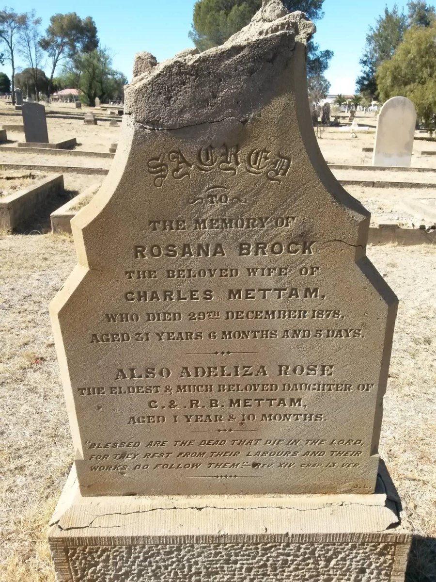 METTAM Rosana Brock -1878 :: METTAM Adeliza Rose