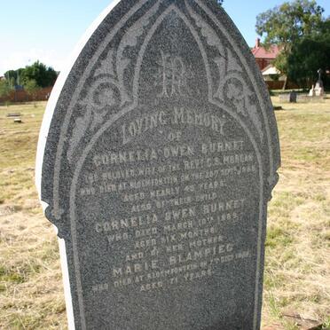 MORGAN Cornelia Owen Burnet -1888 :: BURNET Cornelia Owen -1889 :: BLAMPIED Marie -1886