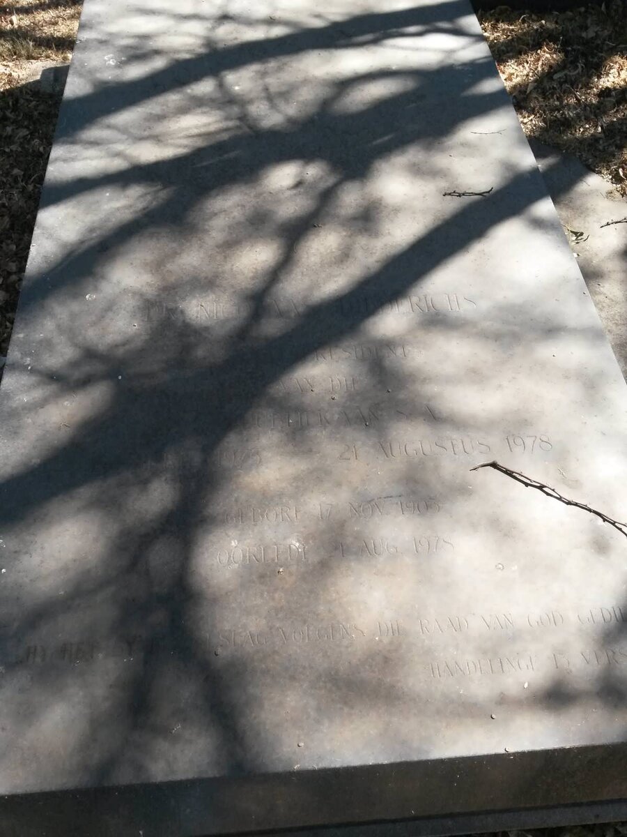 DIEDERICHS Nicolaas 1903-1978