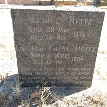 REITZ Alfhild 1879-1879 :: REITZ George Gray 1884-1884