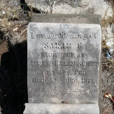 SCOTT Sarah C. 1871-1871