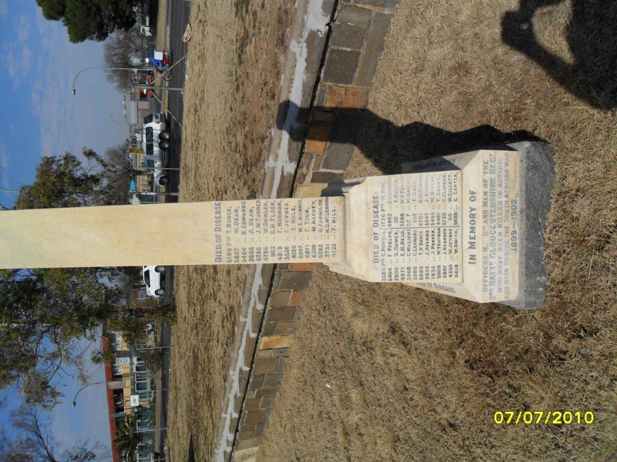 01.  Second Battalion Gloucestershire Regiment 1899-1902