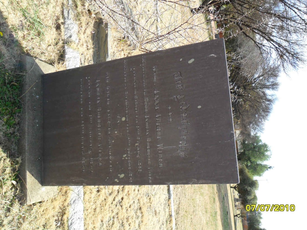 VOIGT Anna Maria 1828-1873 :: VOIGT Anthon Diderich 1874-1874