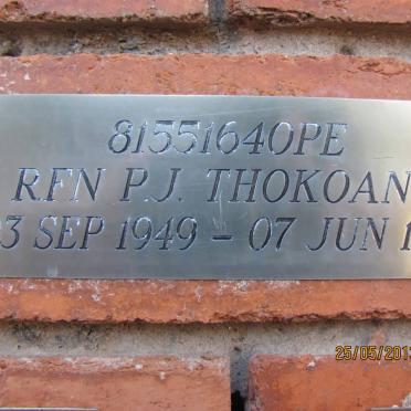 THOKOANE P.J. 1949-1998