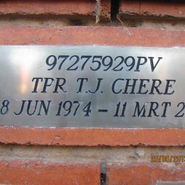 CHERE T.J. 1974-2001