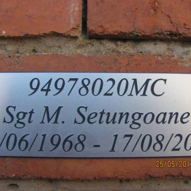 SETUNGOANE M. 1968-2008