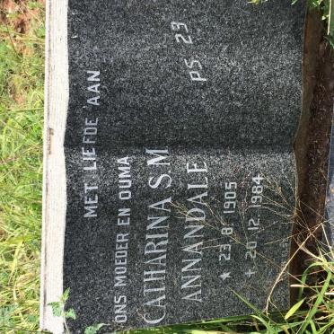 ANNANDALE Catharina S.M. 1905-1984