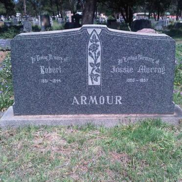 ARMOUR Robert 1881-1944 &amp; Jessie MURRAY 1880-1957