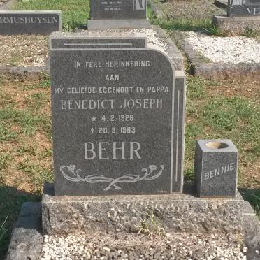 BEHR Benedict Joseph 1926-1963
