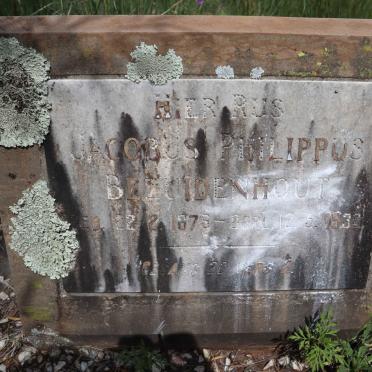 BEZUIDENHOUT Jacobus Philippus 187?-1930