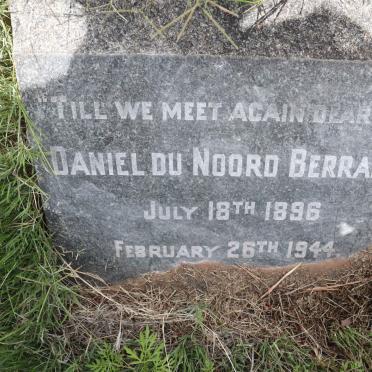 BERRANGE Daniel du Noord 1896-1944