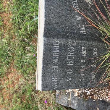 BERG Gert Hendrikus, v.d. 1907-1965