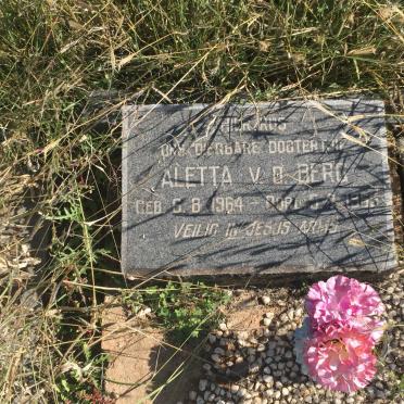 BERG Aletta, v.d. 1964-1965