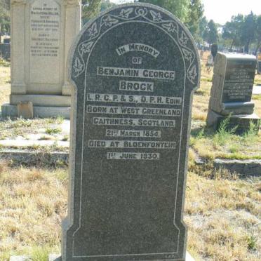 BROCK Benjamin George 1854-1930